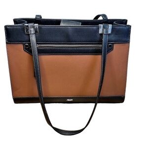 Chaps Black Brown Handbag